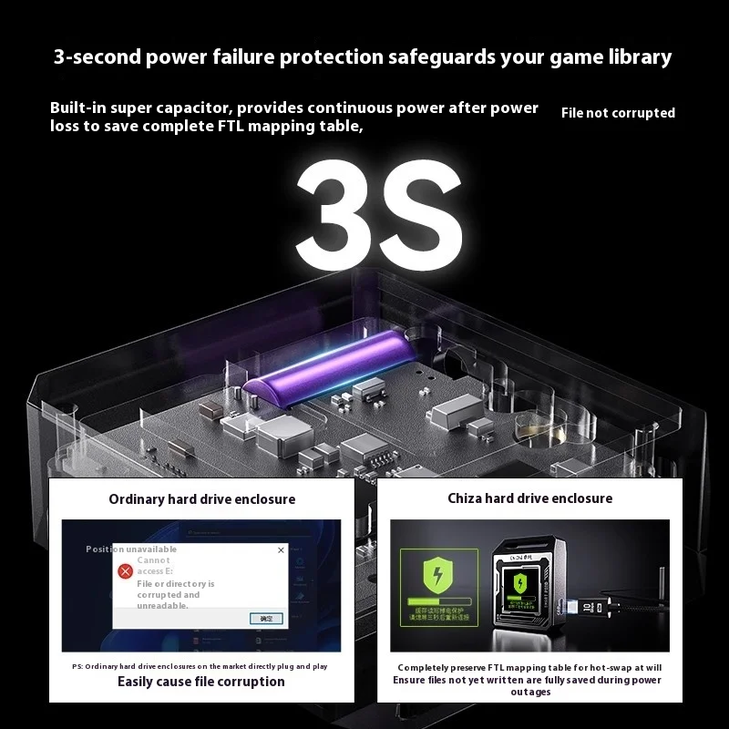 Custodia SSD DockCase LA-2230 M.2 Nvme con display LCD, USB Type-C 3.2 Gen2 10 Gbps regalo