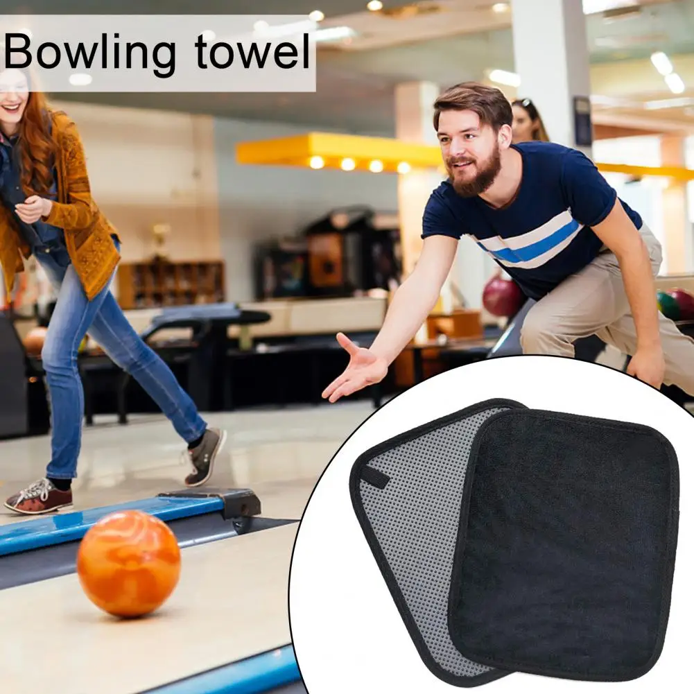 Bowling Ball Towel Machine Washable Bowling Towel Bowling Ball Microfiber Towel with Anti-slip for Quick-drying for Accessories