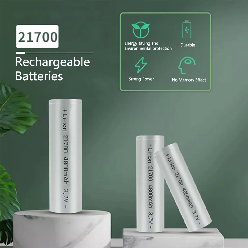 21700 4800mAh Rechargeable Lithium Ion Batteries Cell 3.7V Battery For E-bike Scooter Power Tools Balance Car