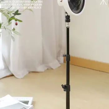 충전식 탁상용 휴대용 무선 서큘레이터, 캠핑 선풍기 높이, 자동 회전 전기 선풍기, LED 조명, 10000mAh