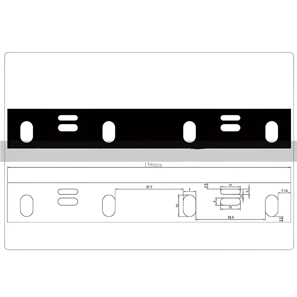 Imagem -02 - Ucdo-hss Lâminas Plaina para Delta 37070 37-072 Facas de Juntas Peças para Ferramentas de Madeira 158x22x1.8 mm Pcs