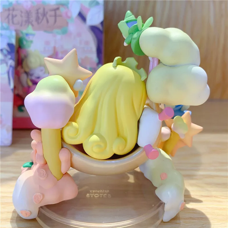 Anime Disney Princess Tea Cup Sweetheart Flower Yang Swing Series Blind Box Handheld Peripheral Collection Birthday Toys Gift