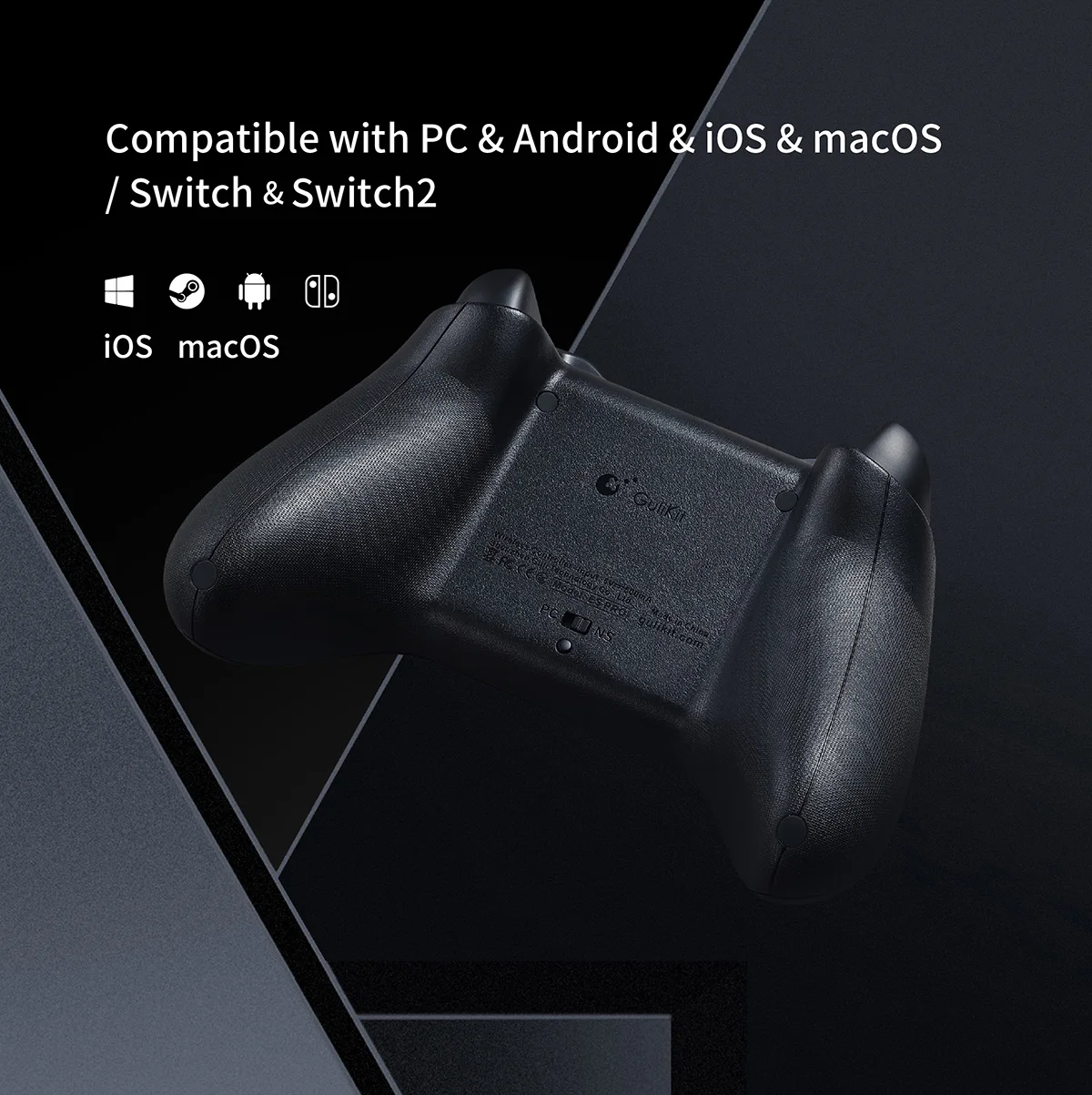 GuliKit ES Pro E-Sports Wireless Gamepad für Nintendo Switch 1/2 - TMR Joystick Kompatibel mit PC Windows Android iOS MacOS – Detail 13