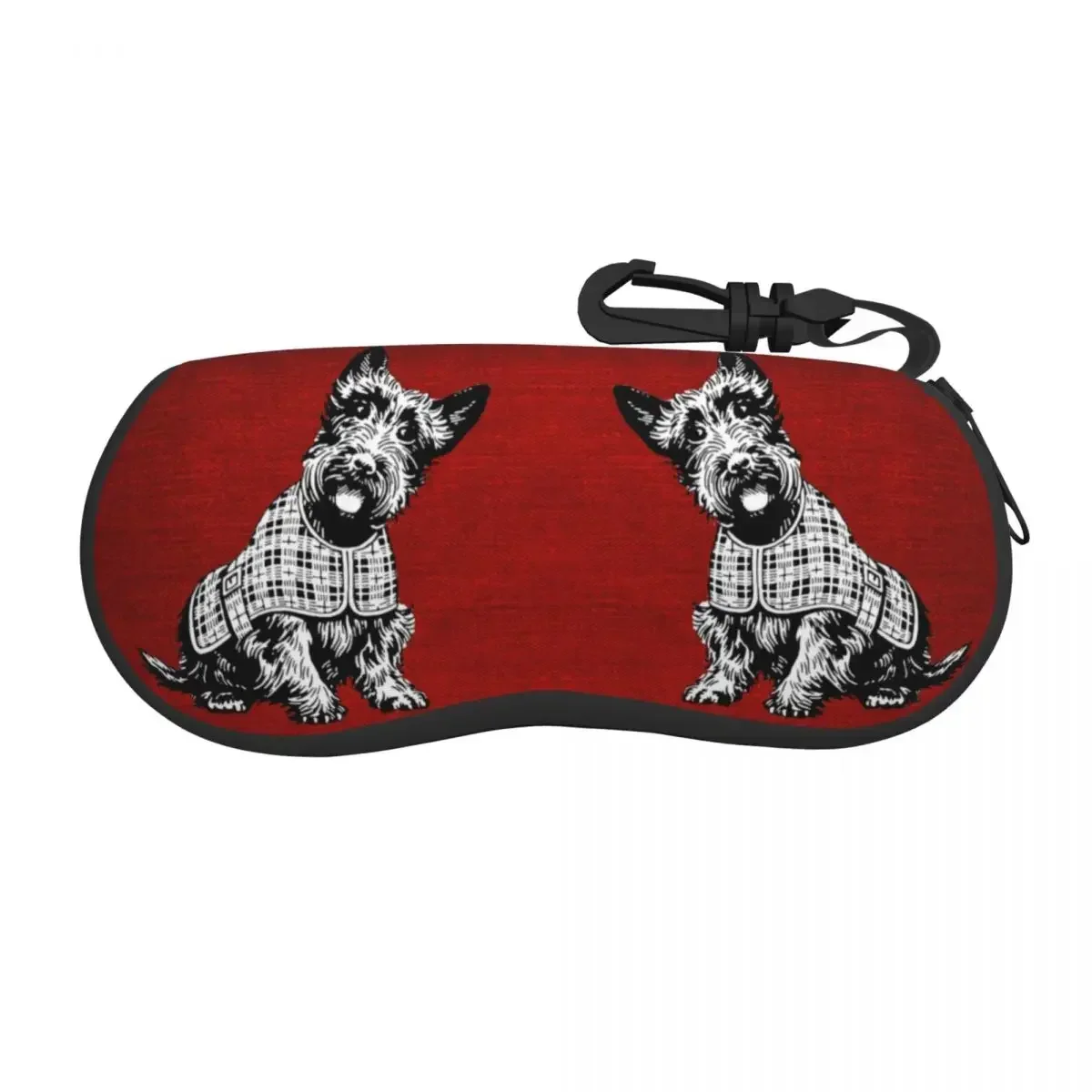 

Vintage Scottish Terrier Sunglasses Soft Case Neoprene Zipper Scottie Dog Shell Eyeglass Case Custom Protective Box For Glasses