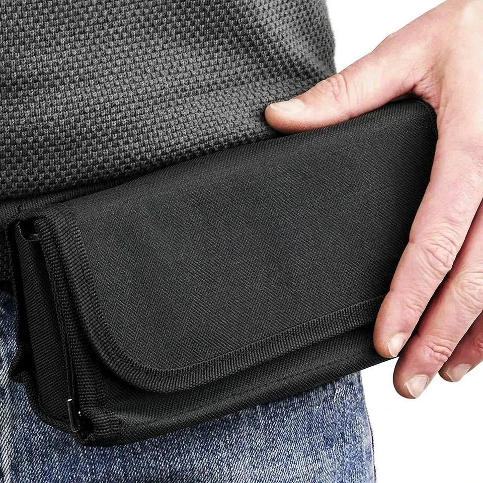 New Creative Portable Multi Pockets Coin Storage Bag 8 Slots Euro Coin Holder Cash Money Bills Safe Fanny Pack Storage Safe Box