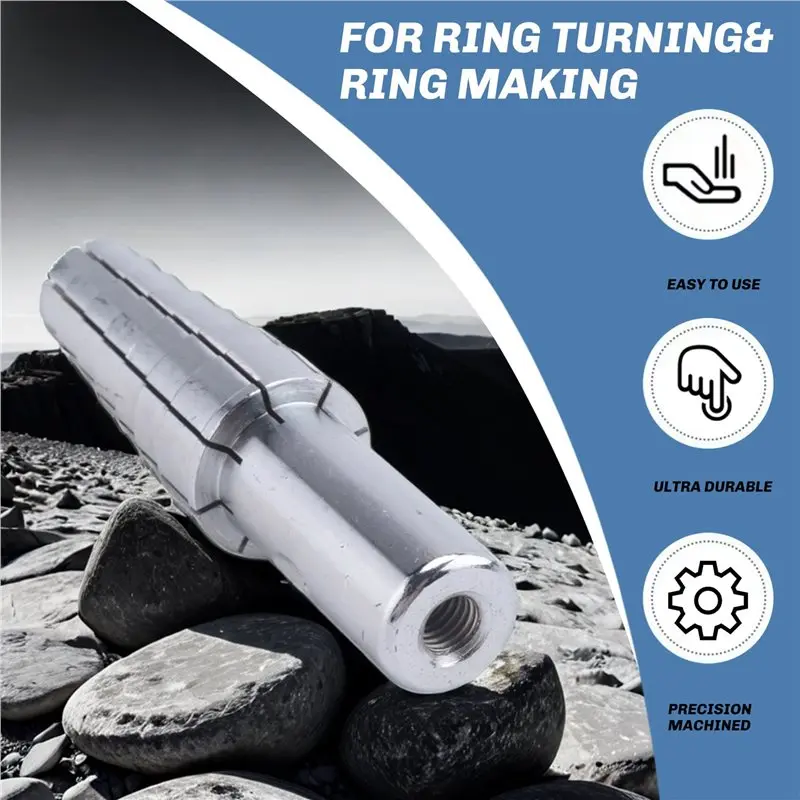Top Sale 2X Expanding Stainless Steel Ring Mandrel With Hex Key-Heavy Duty Ring Shaper Tool For Ring Turning 7.5-10.5