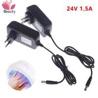 24V 1.5A Power Supply Adapter Charger 36W EU Plug AC 100-240V for UV LED Light Lamp Nail Dryer