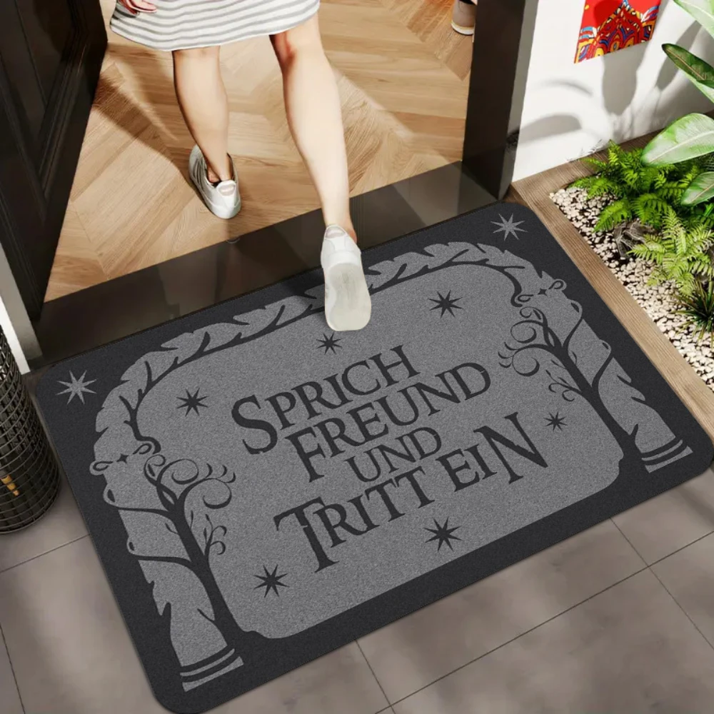 Indoor Decor Mat funny party quote camper tent print indoor entry living room leisure area cabin household floor Mat