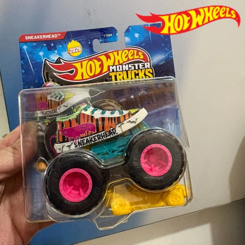

New Hot Wheels Original Fyj44 26c Monster Trucks Serise Model Car Off Road Beach Toy Car Collection Surprise Gift Model Toy