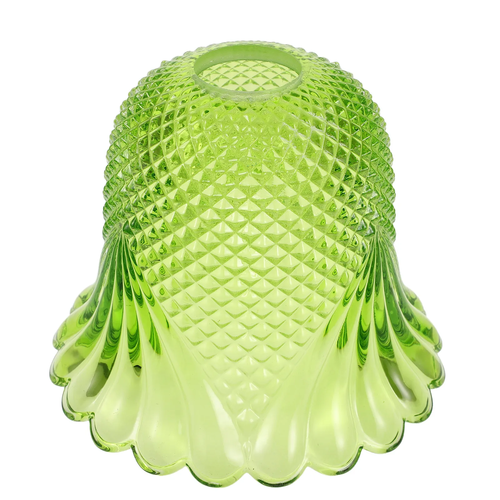 Vintage Flower Shape Glass Lampshade Replacement 3.5cm E14 Fitting Ceiling Light Cover Pendant Lamp Shade Glass Chandelier