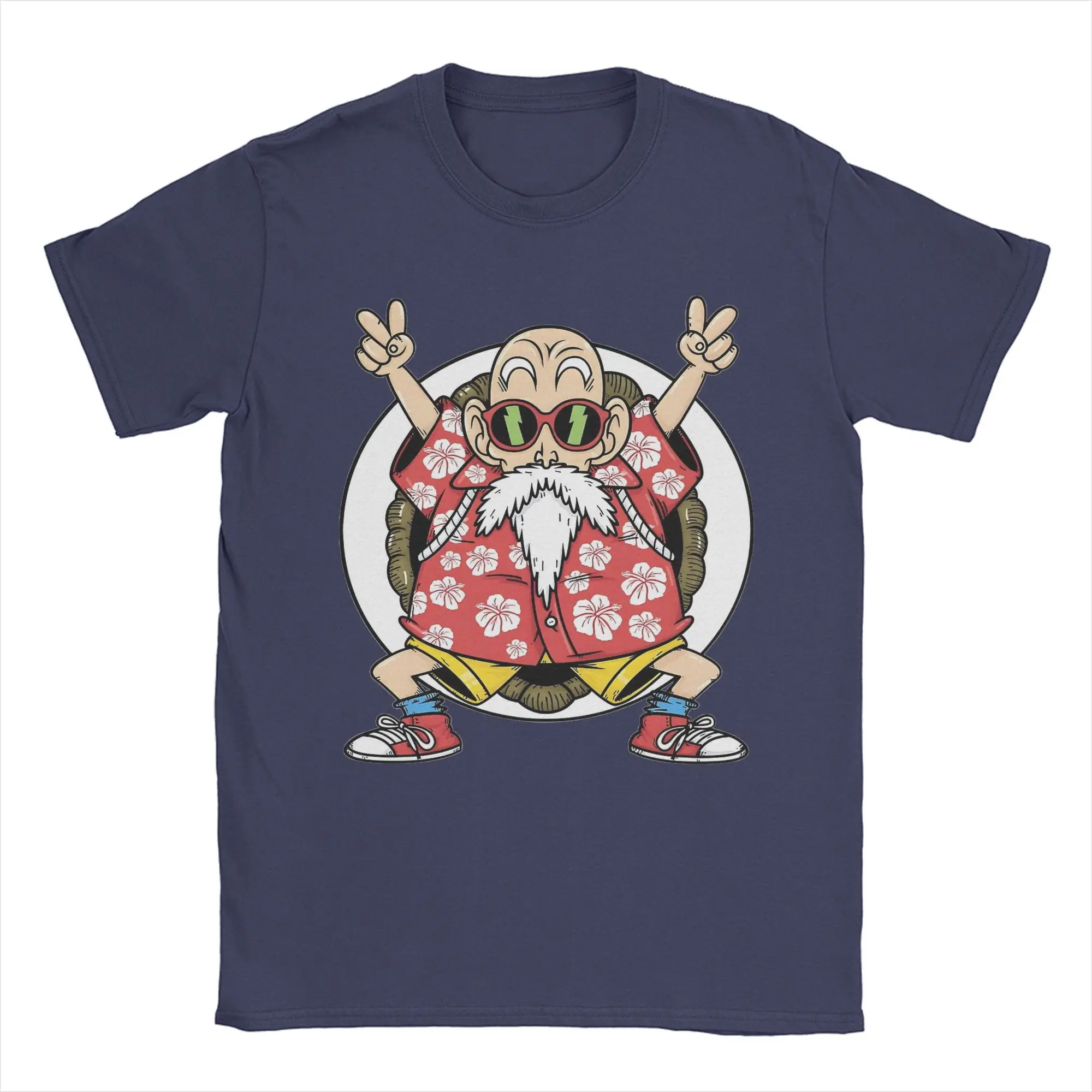 2026 Summer Dragon Ball T-Shirt 100% Cotton Master Roshi Oversized Loose Breathable Gym Streetwear Unisex Tee for Adults Kids view 2