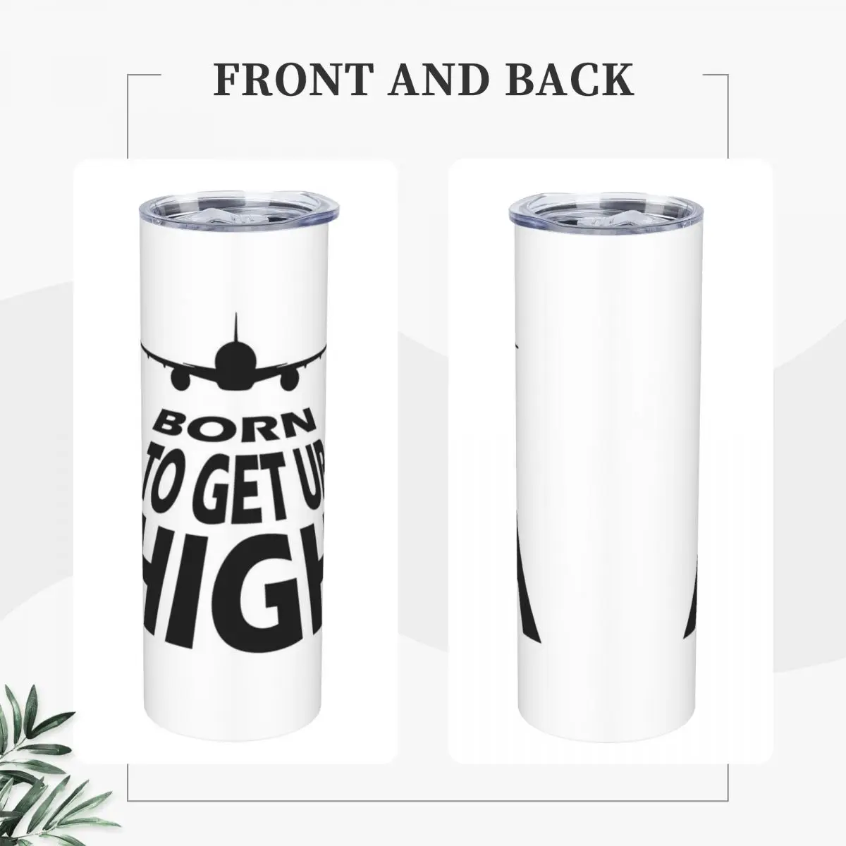 Pilot Flight Attendant Stainless Steel Tumbler Vacuum Insulated Mug Thermal Cold Bottle Straws With Lid 20oz