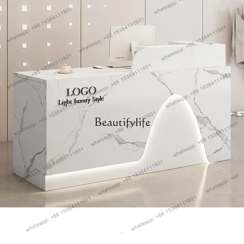 yj58 Clothing store checkout page Simple modern small counter beauty salon Company reception