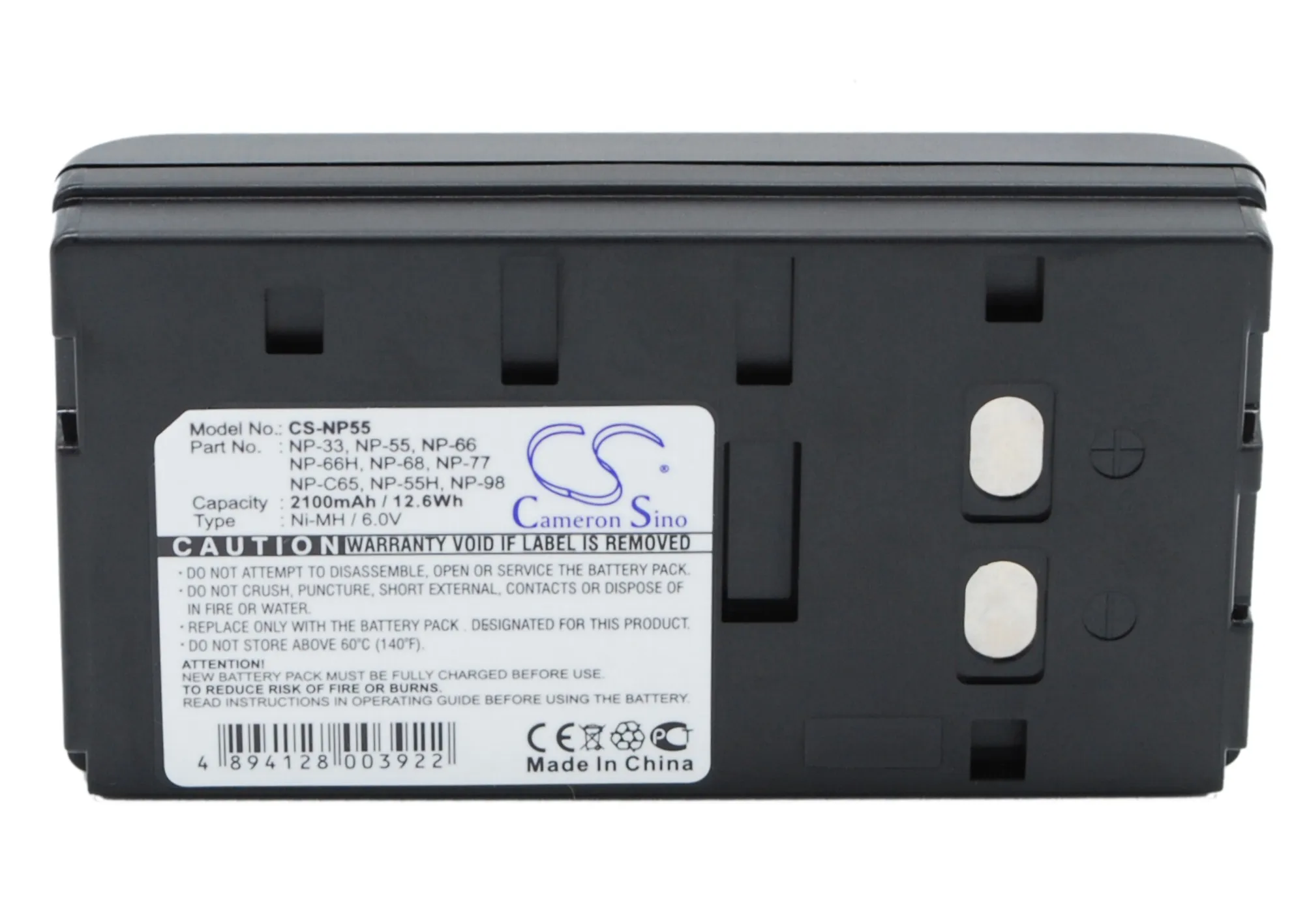 CS 2100mAh Battery For ONeil 550041-100  DR10   Sony NP-33  NP-55  NP-66  NP-66H  NP-68  NP-77  NP-98  AKAI BPN300  BPN350  C20