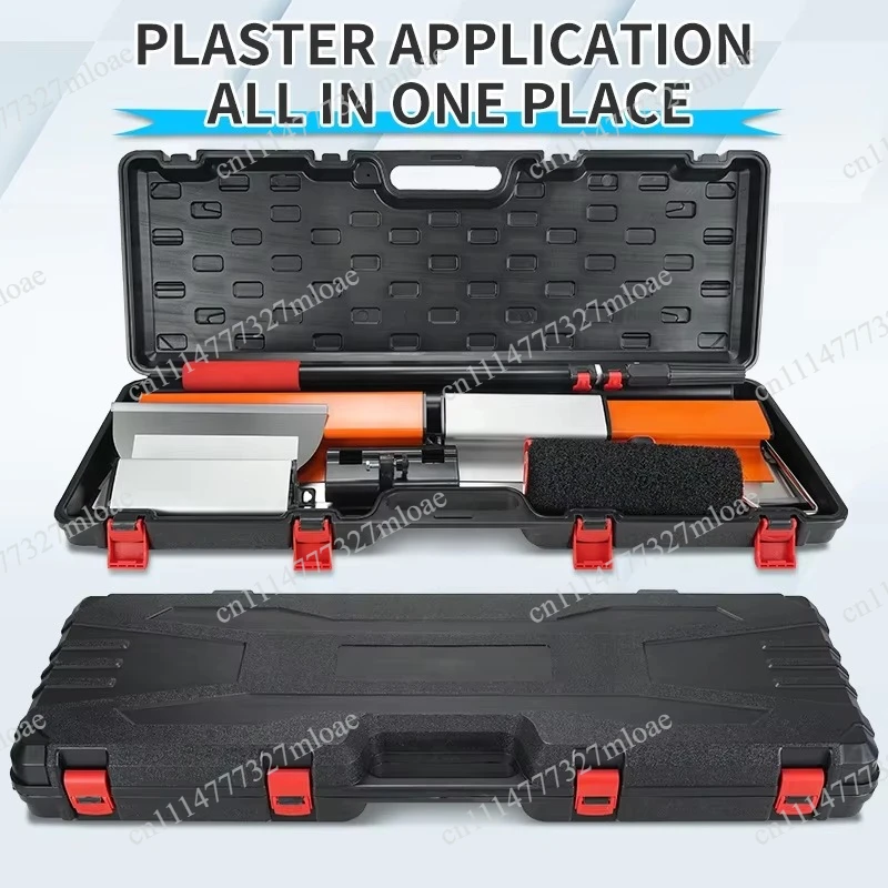 10-Piece Indoor and Outdoor Paint Repair Roller Brushes, Paint and Scraper, Wall Texturing Tools, with Toolbox
