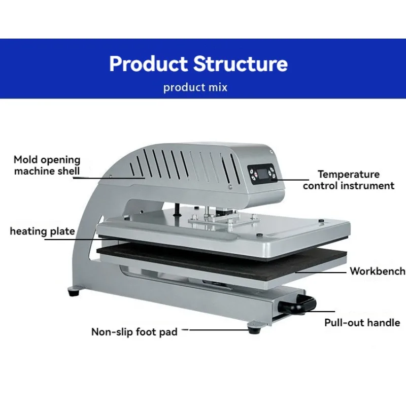 Fully Automatic Electric Heating Press Machine No Need for Air Compressor Can Be Pulled Out Garment Sleeve Heat Transfer Machine