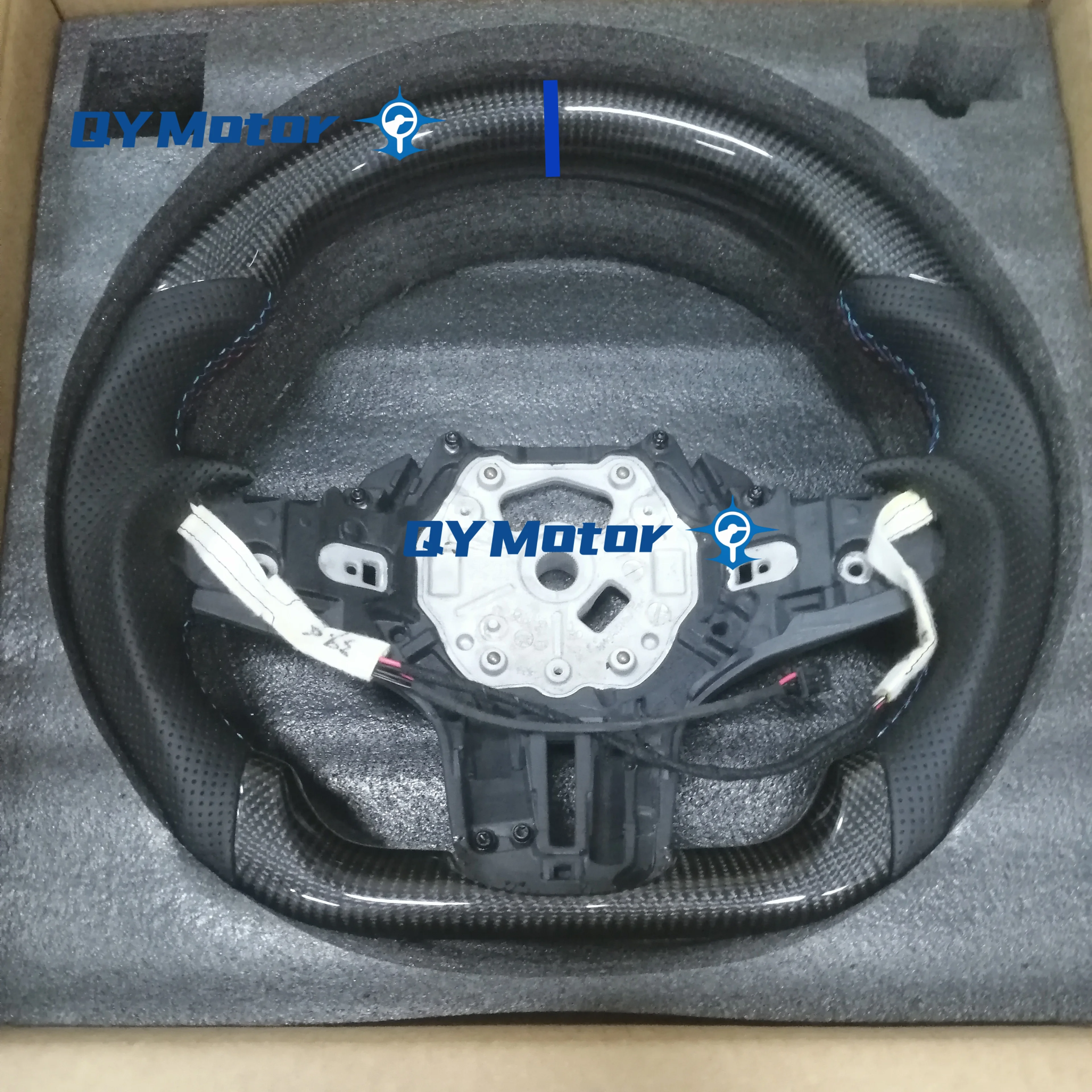 Heated Real Carbon Fiber Steering Wheel For BMW M3 G80 M4 G82 M5 F90 M8 X3M X4M X5M X6M F97 F95 F96 G20 G30 G22 G01 G02 G05 G06