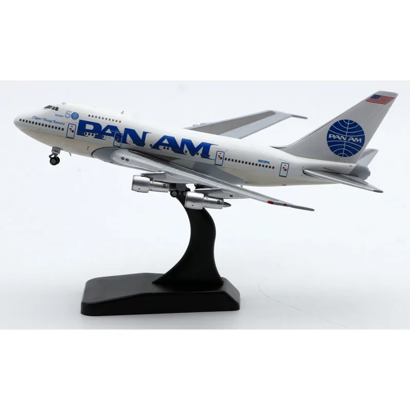 เครื่องบิน EW474S003อัลลอยสำหรับสะสมปีก JC 1:400 PAN AM "clipper Young America 50TH" โบอิ้ง B747SP โมเดลเครื่องบิน N533PA