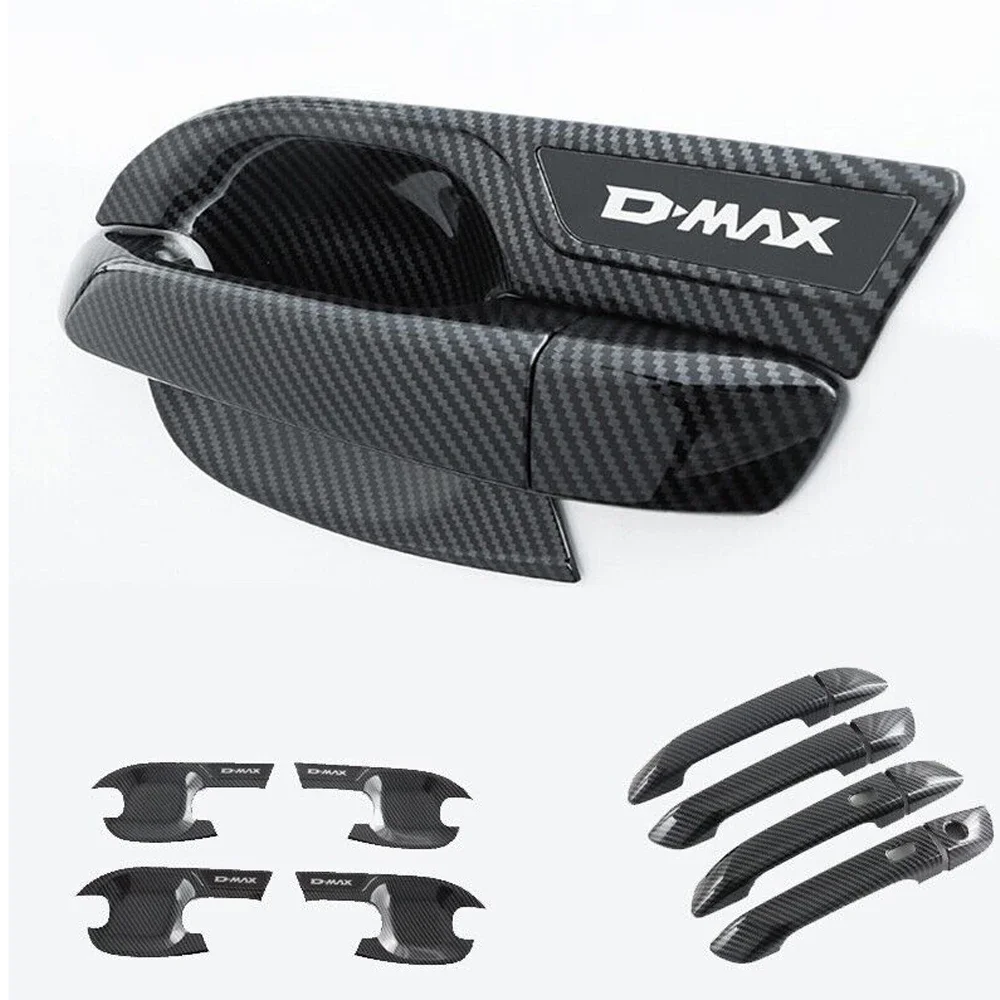 

Car For ISUZU DMAX D-MAX D MAX Door Handle Trim External Protective Carbon Fiber Styling Stickers Accessories 2021 2022 2023