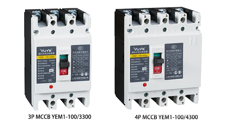 Factory price list YUYE YEM1L-225M/3P mcb/rccb AC Marine Circuit Breaker  parts