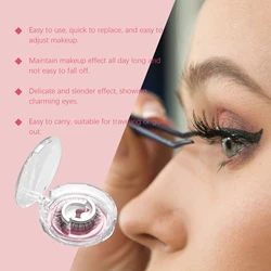 EELHOE Thick/long/ordinary Self Adhesive Eyelashes Glue Free Reusable Full Strip Eyelash Thick Natural Makeup Tool False Lashes