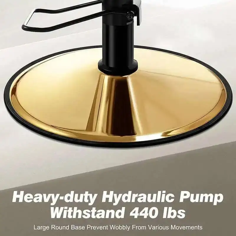 

Sleek Design With Salon Baasha Chair Modern Leather Reclining Armchairs Comfortable Swivel Styling Chair Barbershop Furniture