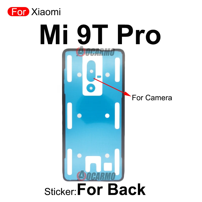 Pour Xiaomi Mi 8 9 10 11 Lite 12 Pro Ultra Mi9T 11TPro 9Pro CC9 Pro couverture arrière adhésif batterie arrière autocollant colle remplacement