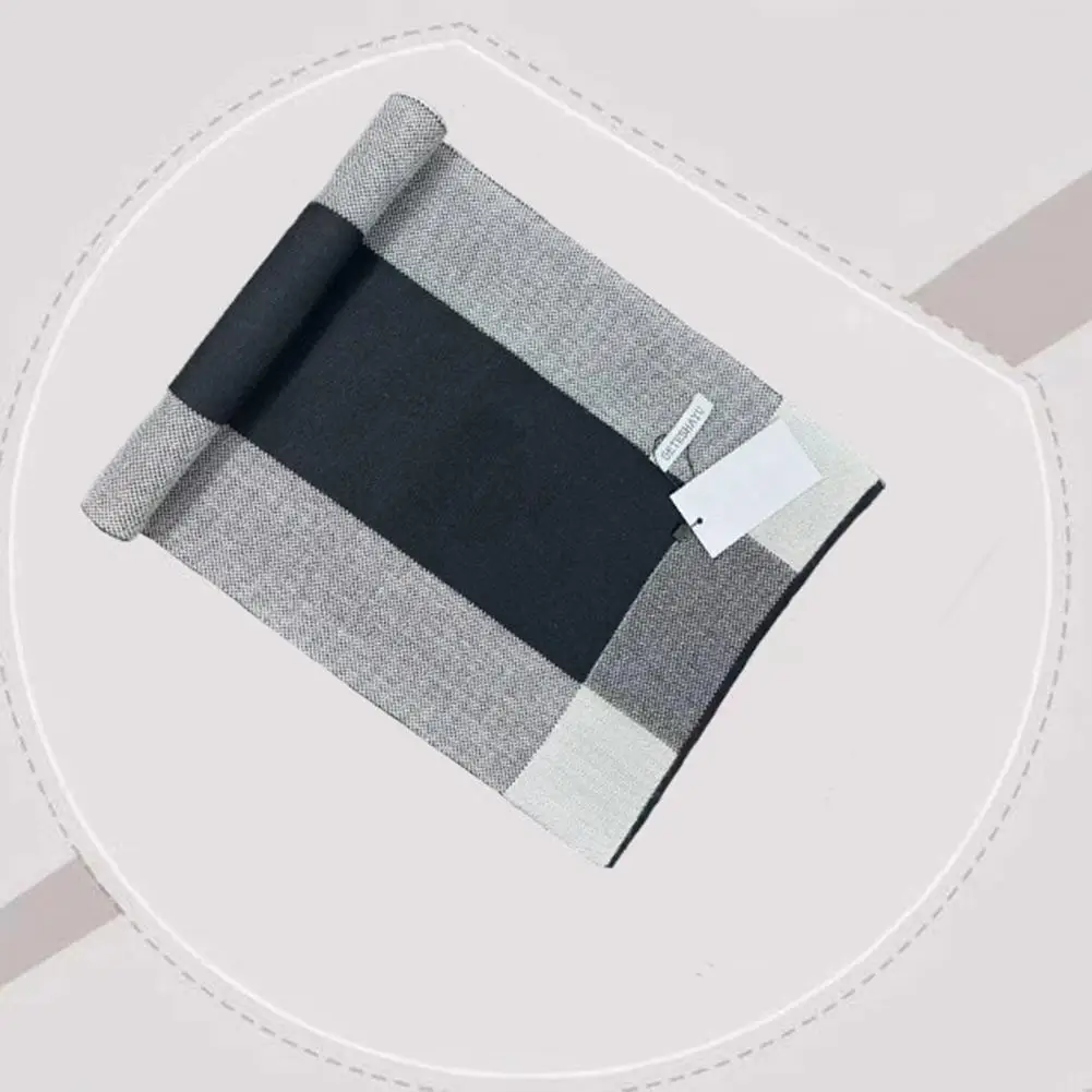 

Winter Scarf Men Scarf Men's Winter Warm Scarf Super Soft Knitted Neck Wrap Shawl for Windproof Fashion Non-fading Wear