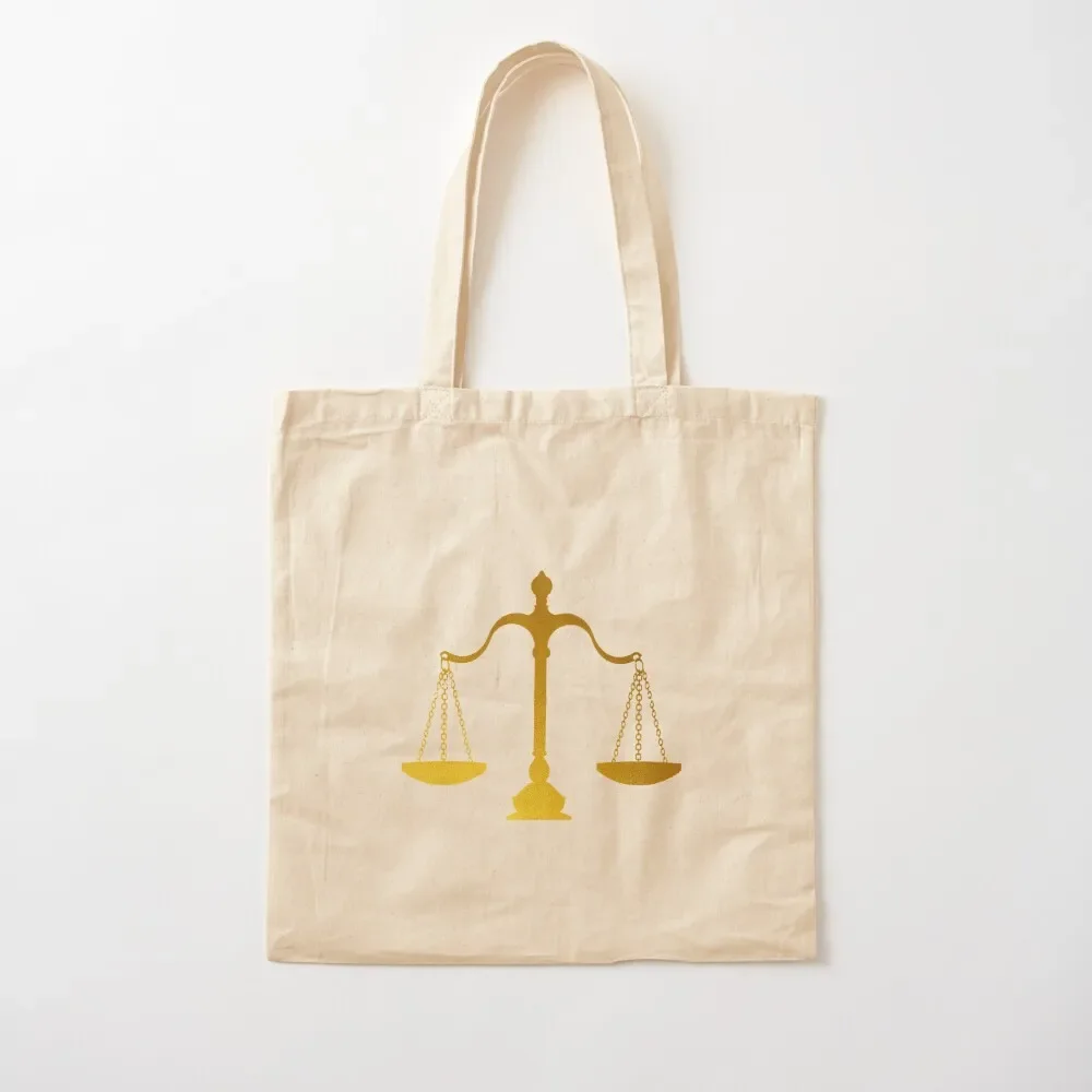 

2025 New ，Scales Of Justice Art Tote Bag Tote Screen Custom Fabric Canvas，Customizable