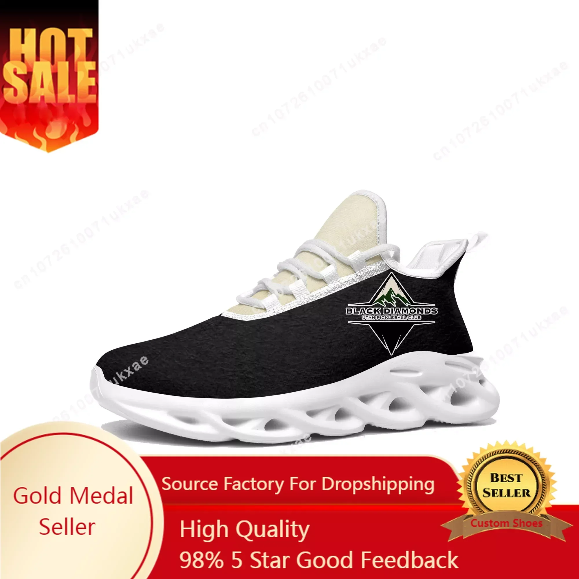 UTAH BLACK DIAMONDS pickleball Flats Sneakers Mens Womens Sports Running Shoes High Quality DIY Sneaker customization Shoe