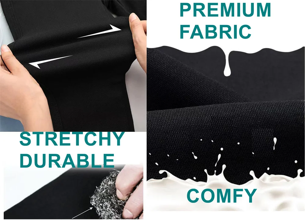 سراويل كابري نسائية قابلة للتمدد بخصر مطاطي مريح نحيل سراويل جينز مقصوصة بأزرار أمامية كاجوال قابلة للتنفس #5