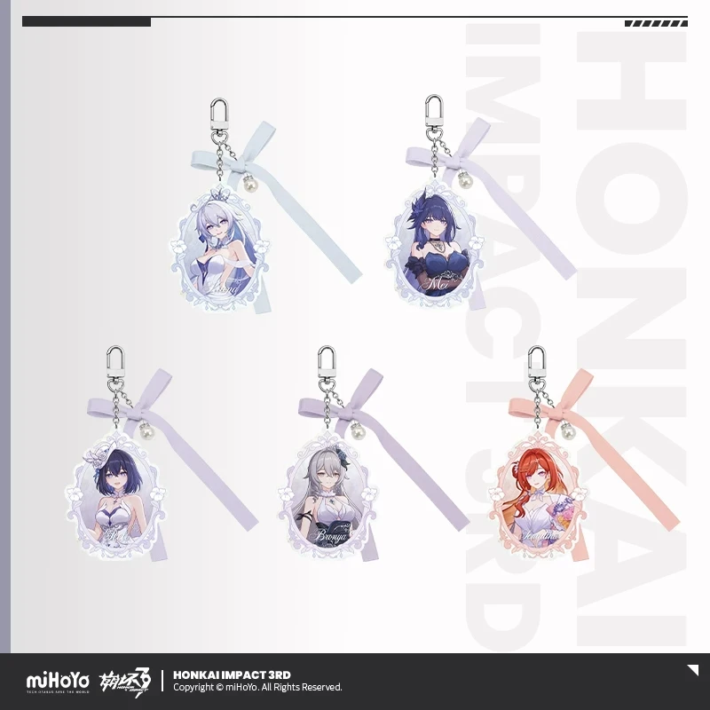 Official HoYoverse Honkai Impact 3rd 10th Anniversary Starry Trail Series Acrylic Charm Keychain Anime Character Backpack Pendan