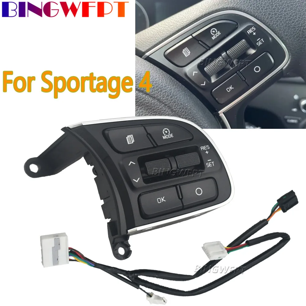 For Kia Sportage QL 2016 2017 2018 2019 Multifunctional Steering Wheel Cruise Control Button Switch Right With Wire