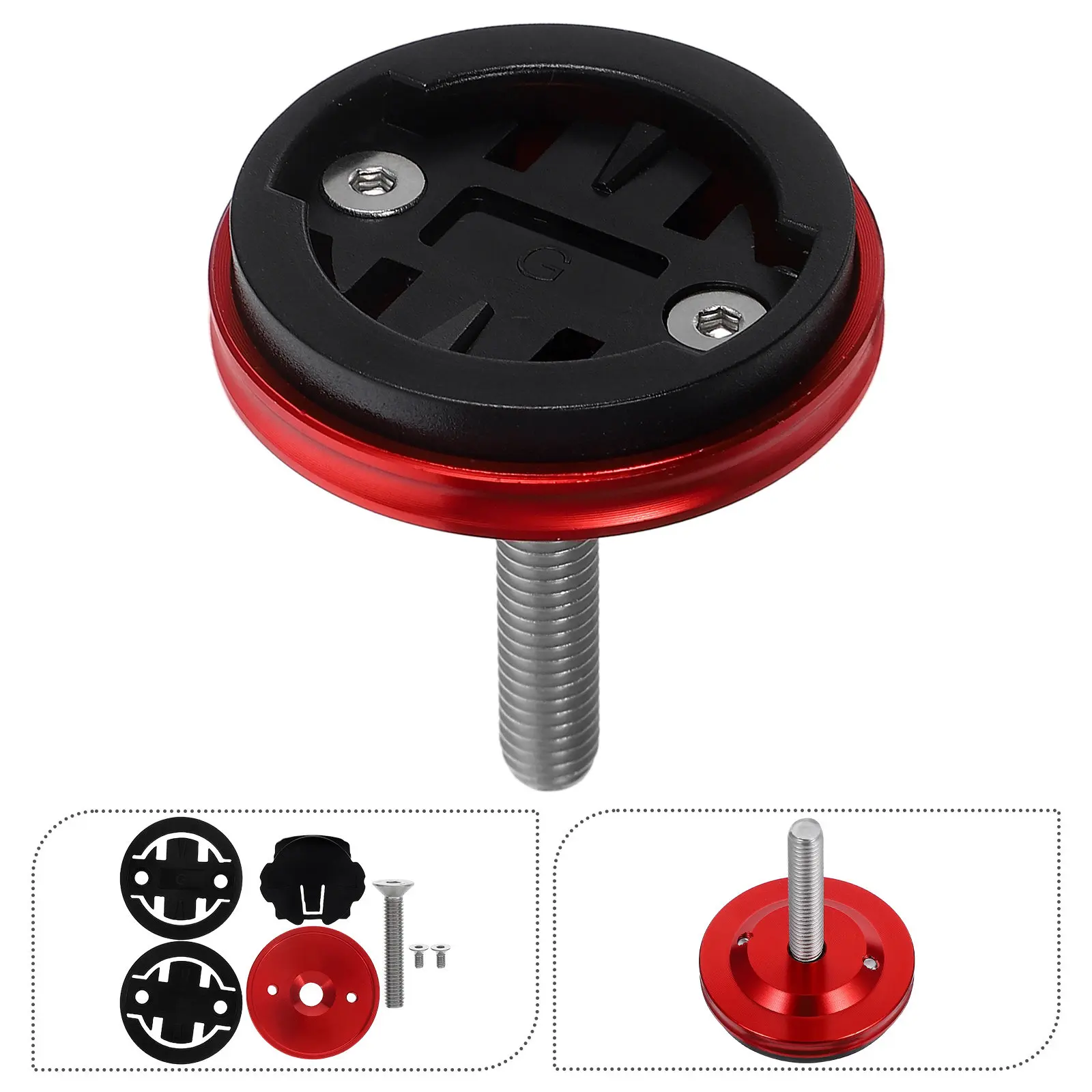 

1Set Bike Computer Mount Aluminum Alloy Cycling Computer Holder Handlebar Stem Bracket Road Mountain Bikes Adapter Base