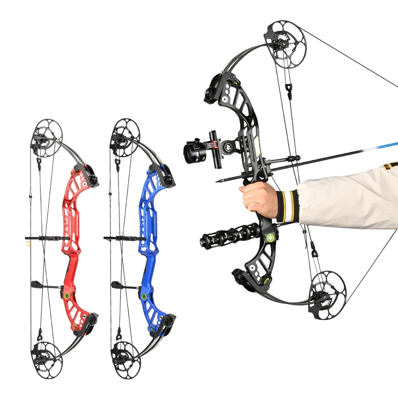 STARCN Indoor Outdoor CNC-gefrästes Aluminium Rechtshänder 29" ATA-Länge Zielpfeil Schießen Bowfishing Jagd Compoundbogen