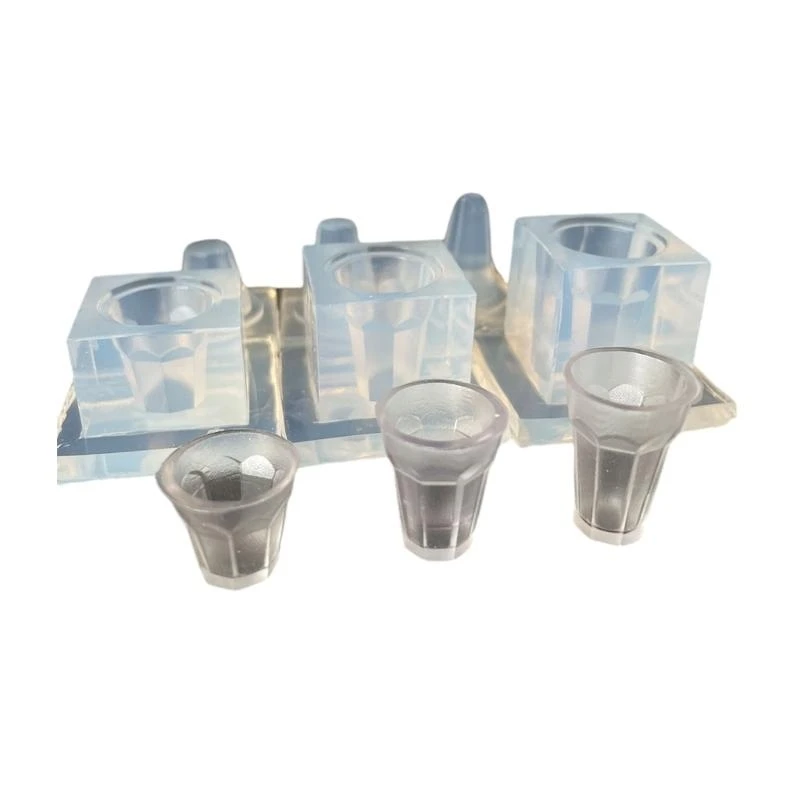 

652F Cups Crafting Moulds Miniature and Artworks Making Moulds Silicone Texture Suitable for Various Materials