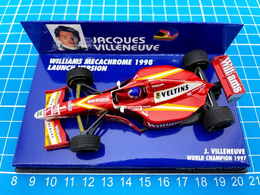 

Minichamps 1:43 F1 Williams Mecachrome 1998 Villeneuve Show Car Simulation Limited Edition Resin Metal Static Car Model Toy Gift