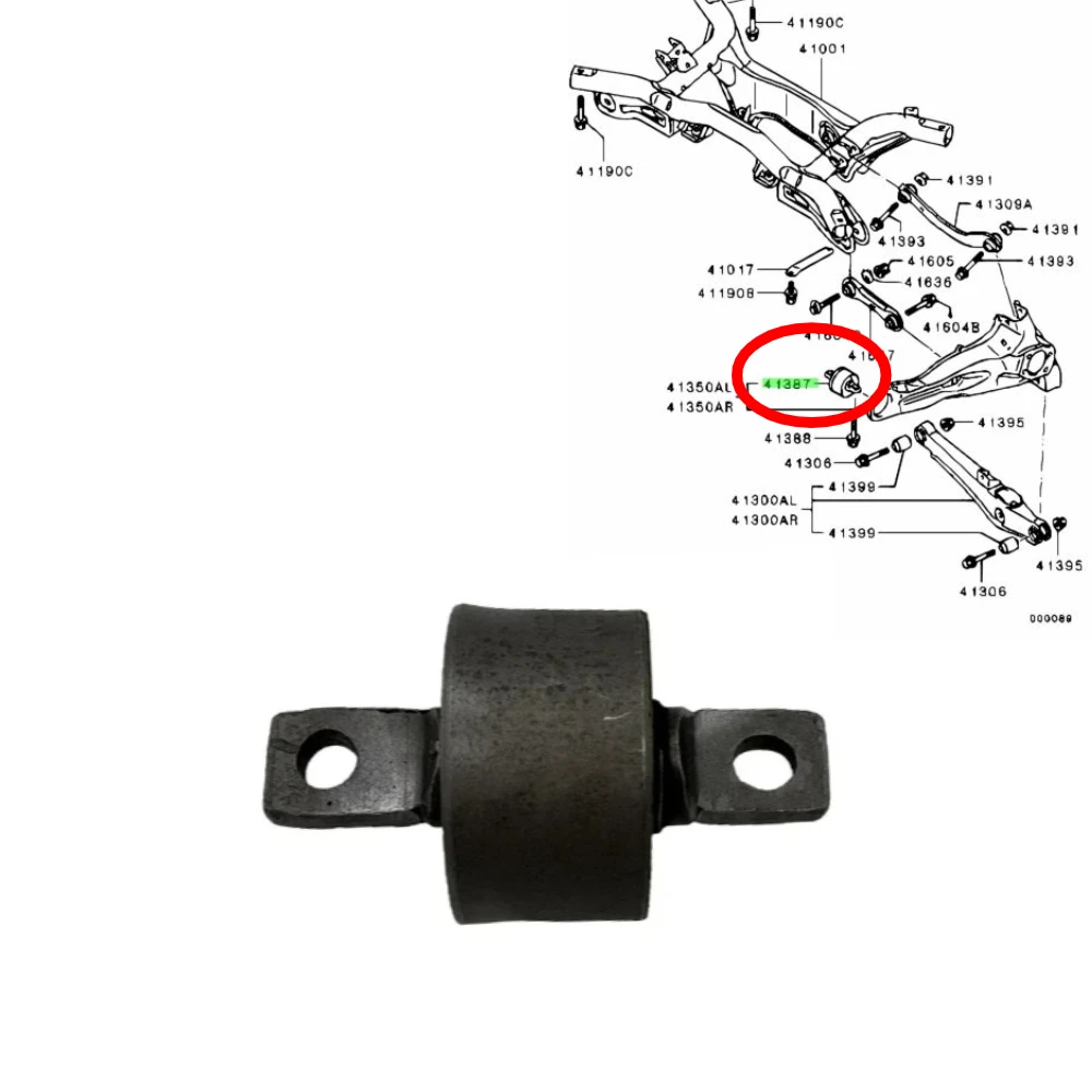 1 Pcs Lower Suspension Control Arm Bushing for Lancer CY 2008-2017 for Asx for Outlander Cw 4120A181 4120A125 MN101430 4125A062