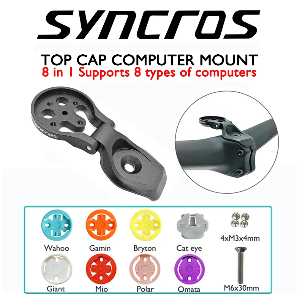 Syncros Frasert IC HIXON IC 1.0 RISE Integrated COCKPIT Aluminium Alloy Computer Mount Fits Garmin,GPS, Bryton, Wahoo,Bike Parts