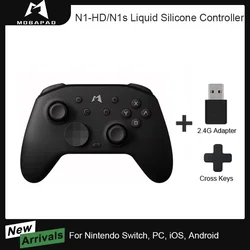 MOBAPAD N1 Liquid Silicone Wireless Game Controller with Hall Effect Joystick for Nintendo Switch PC Android iOS Accessories