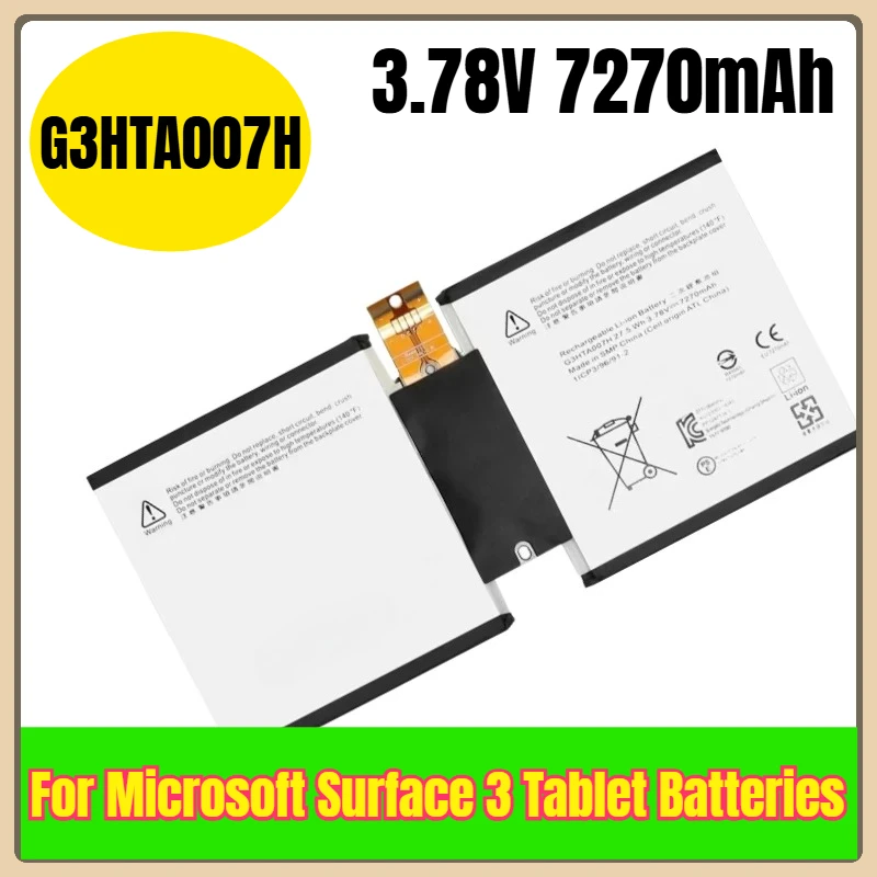 

3.78V 7270mAh G3HTA007H Tablet Batteries for Microsoft Surface 3