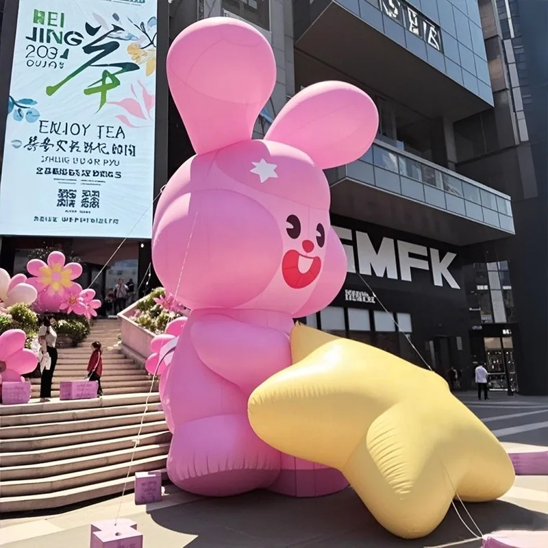 Poupée gonflable modèle animé, mascotte, décoration de centre commercial