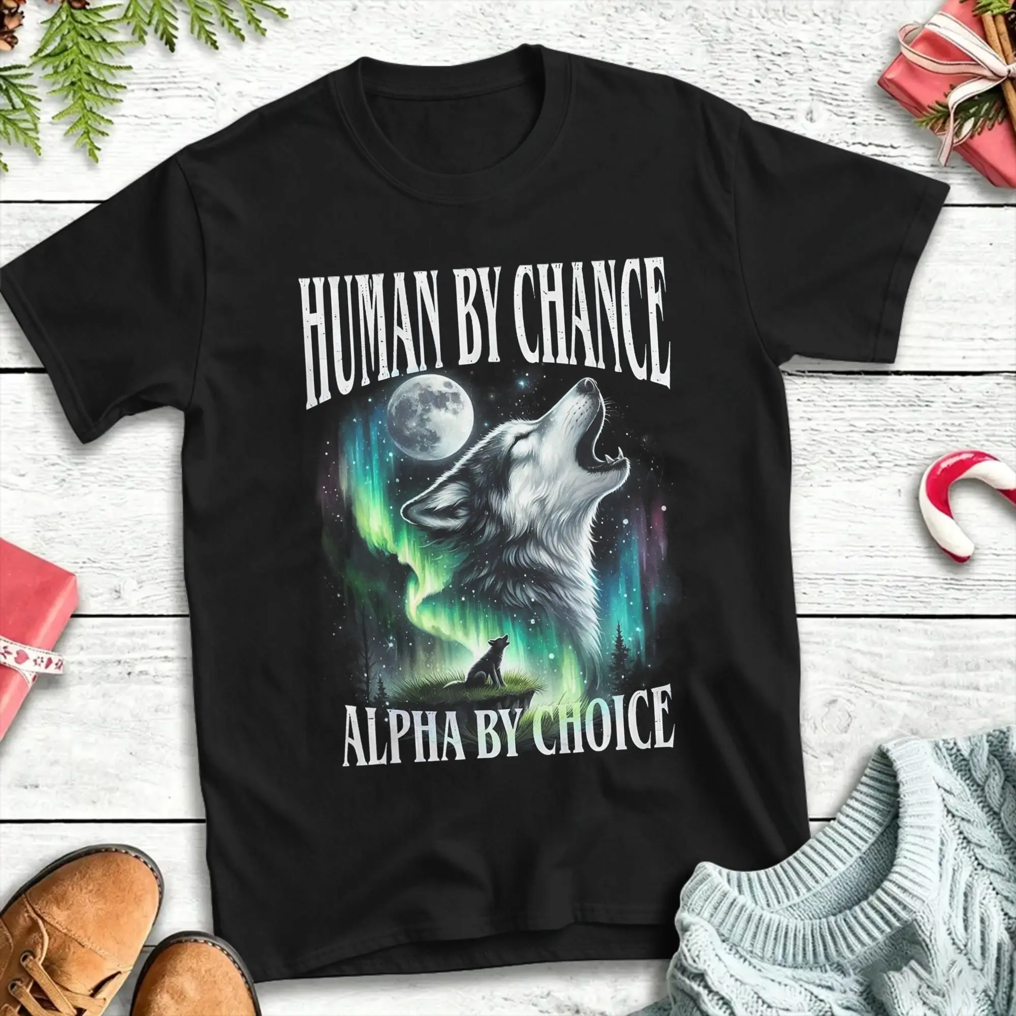 Human By Chance Alpha By Choice Cotton T Shirt For Man Summer  Y2K Retro T Shirts Trendy Cool Tees Oversized Casual Tops