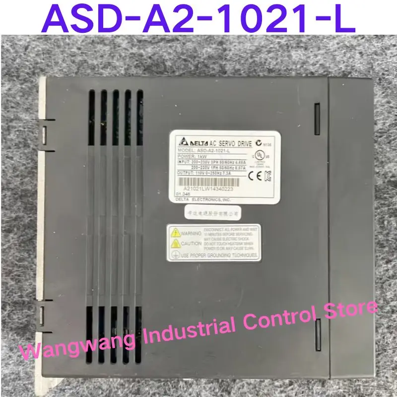 Second-hand test OK  Servo drive: ASD-A2-1021-L 220V 1KW