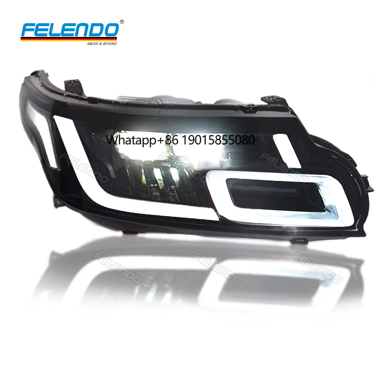 

FELENDO 2022 Style Sport L494 Upgrade Headlight Without Changing Bumper Body Modification Sport 14-17 Plug&Play LED Headlight