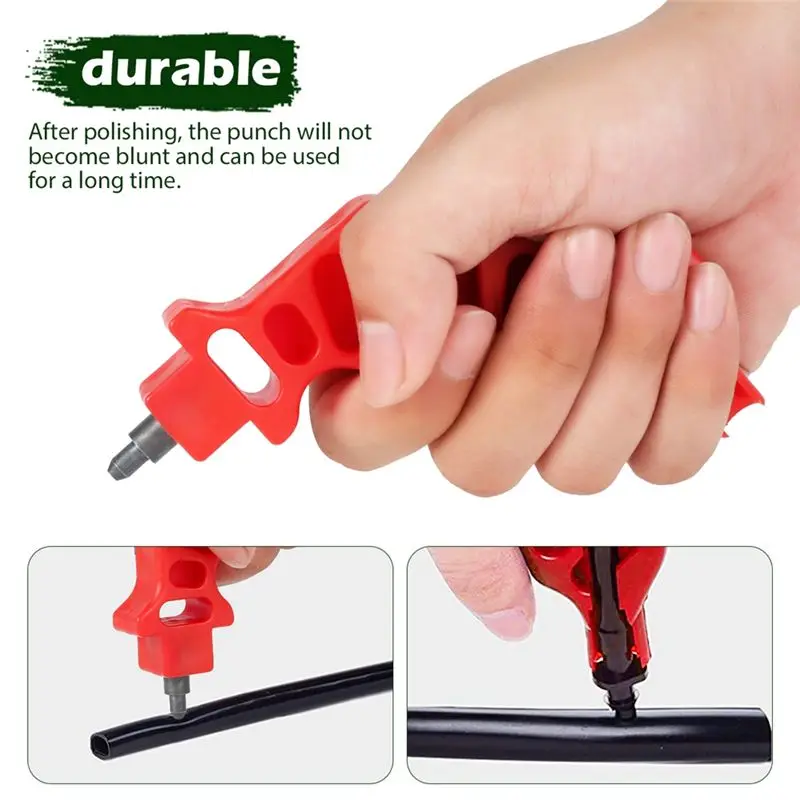 A56P-2Pcs Garden 4Mm Grip Hole Puncher For Dripper Inserting 16/20/25Mm PE Pipe Opening Hole Hand Tools Kit