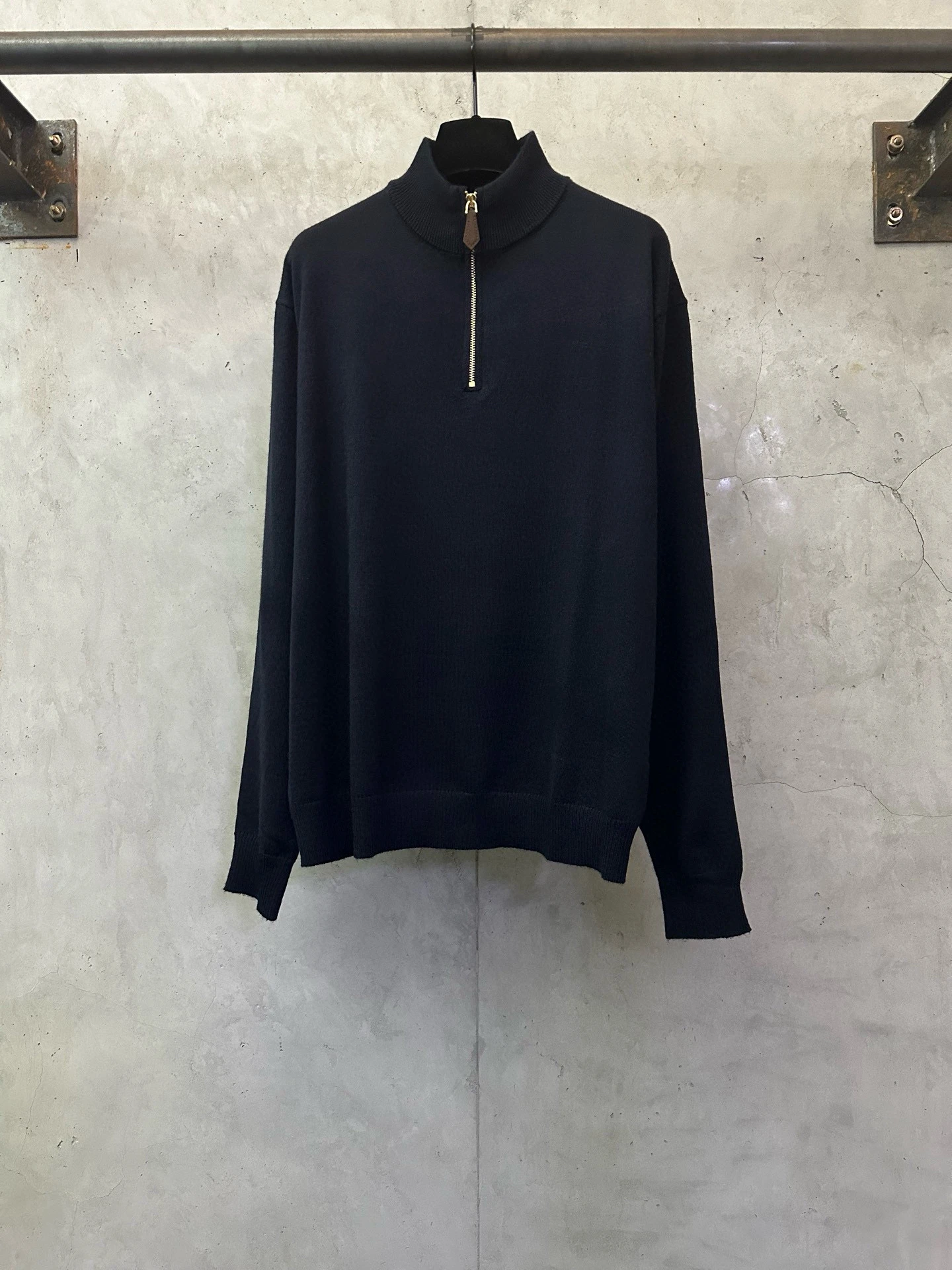 MM2025FW Wool Knitted Sweater Embroidered Letter Long Sve Stand Collar f Zip for Men And Women Casual Daily Wear Warmth