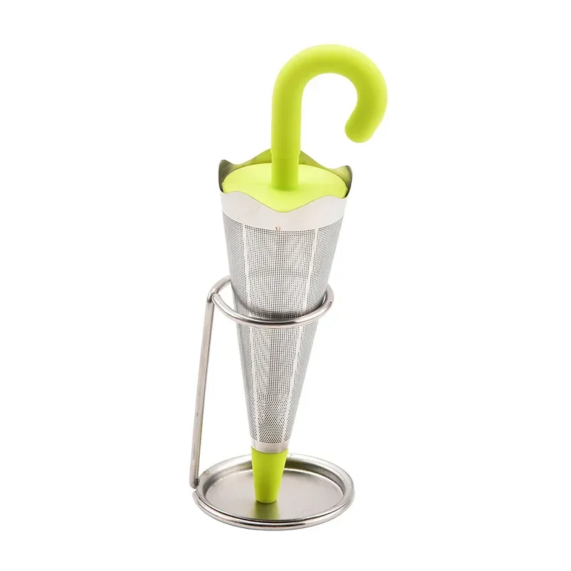 Long-lasting Tea Steeping Tool Stainless Steel Tea Infuser Umbrella Shape High Temperature Resistant Filter for Food for Loose