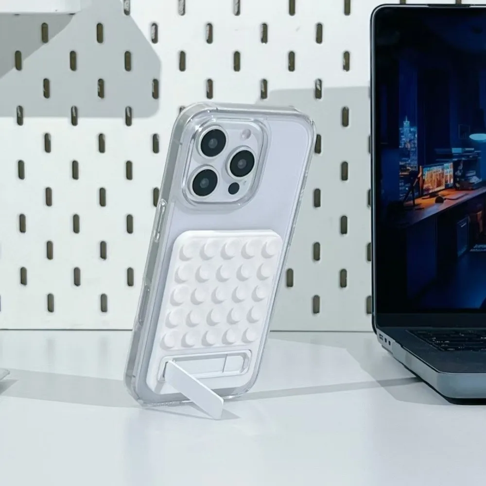 Nuovo supporto per telefono con ventosa in silicone Supporto per telefono universale con adesivo forte a mani libere Supporto per telefono pieghevole Selfies e video