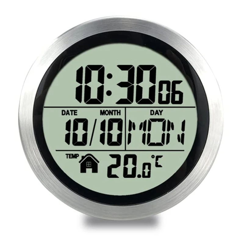 Digital Shower Clock Waterproof, Bathroom Timer Clock, Digital Kitchen Wall Clock, No Punching Suction Cup Clock